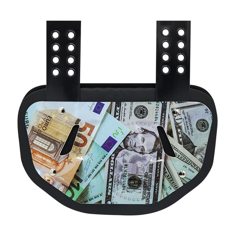 Ударостійка задня пластина м'яча для американського футболу - легкий і вентильований захист хребта